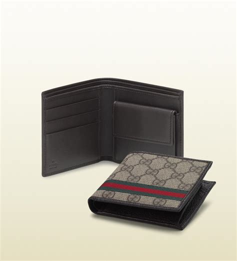 men's gucci wallet with coin pocket|Gucci men wallet outlet.